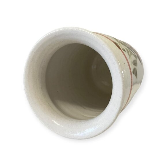 Studio Art Stoneware Hand-Painted Ceramic Pottery Vase 7" Tall - Picture 6 of 7